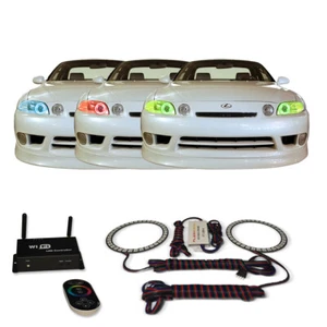 RGB Multi Color WIFI Headlight Halo kit for Lexus SC300 92-02 - Picture 1 of 11