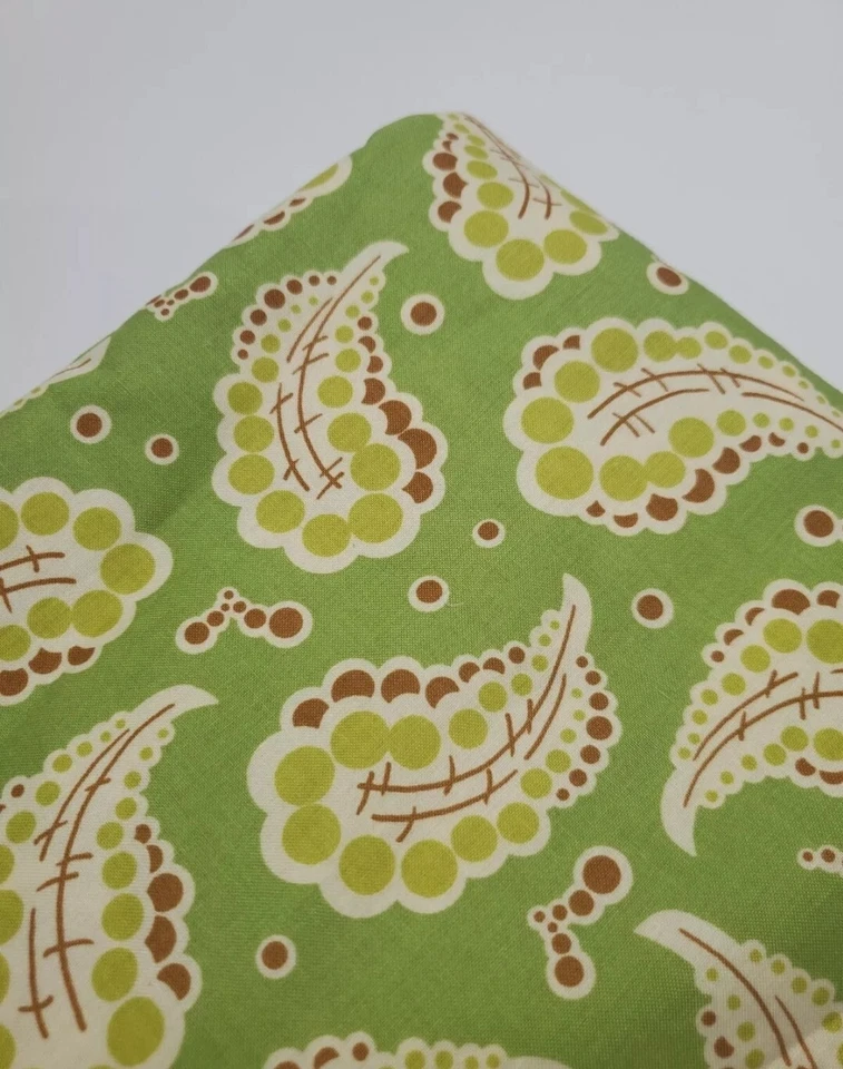 Tecido Heather Bailey Freshcut Paisley Verde Algodão Artesanal Costura Colcha OOP UMA JARDA - Imagem 1 de 1