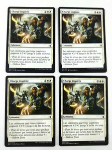 Mtg Magic Playset 4x Inspired Charge Zendikar Vf Exc - Picture 1 of 2