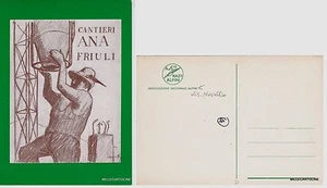 # Militari - ALPINI: CANTIERI A.N.A. - FRIULI - dis. Novello - Picture 1 of 1