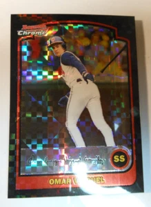 Omar Vizquel 2003 Bowman Chrome #9 X-Fractors Cleveland Indians - Picture 1 of 8