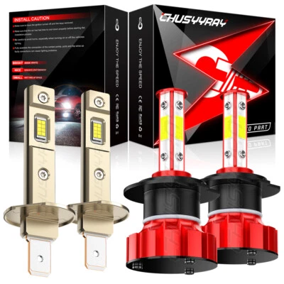 For 2004 2005 2006 Hyundai Elantra 4X 6000K LED Headlights High/Low Beam Bulbs - Image 1 of 4