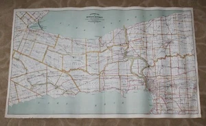 Automobile Club Buffalo District Map Burlington CA to Marilla NY - Picture 1 of 5