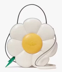 Neu mit Etikett Kate Spade Day Tripper 3D Gänseblümchen Umhängetasche Pergament - Bild 1 von 9