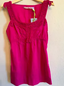 Chelsea & Violet - Woman's LARGE (12-14) Gogibery Pink Peasant Top $78.00 (H) - Picture 1 of 2