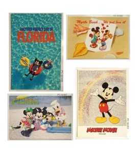 Lotto 4 Cartoline Personaggi Disney - Foto 1 di 2