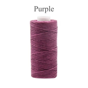 0.8mm Round Waxed Thread for Leather Craft Sewing Polyester Cord Wax Strings 50M - Picture 1 of 32