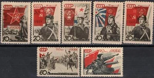 RUSSIA SOWJETUNION 1938 588-94 20th Ann Red Army Rote Armee Militär Military**FP - Bild 1 von 2