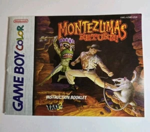 Montezuma's Return Nintendo Game Boy Color Manual Only ~ Instruction Booklet - Picture 1 of 5