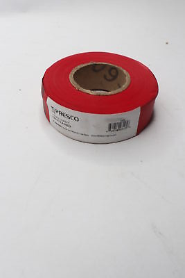 Presco Flagging Tape Taffeta Red PVC 1-3/16  X 300 Ft. • 3.48$