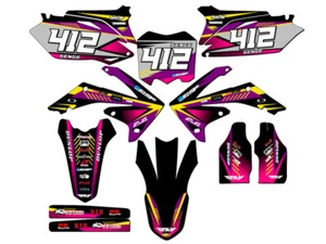2009-2012 CRF 450 R SURGE Purple Senge Graphics Kit Compatible with Honda - Picture 1 of 10