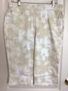 belle by kim gravel Sandbar five pocket pull on cropped stretch pants 12 - Picture 1 of 6