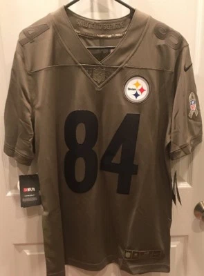 Футболка Pittsburgh Steelers Antonio коричневая Nike Salute Service ограниченное издание новая с ценниками средняя - Изображение 1 из 4