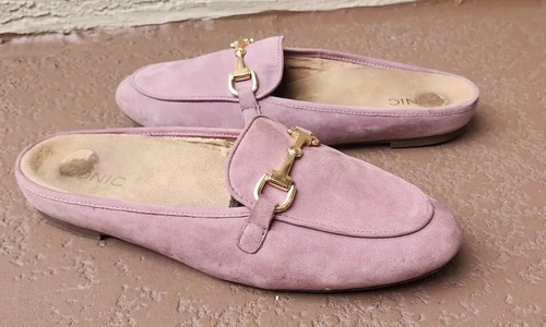 VIONIC ADELINE SUEDE LEATHER LILAC PURPLE G SLIP ON Women's Size 9.5