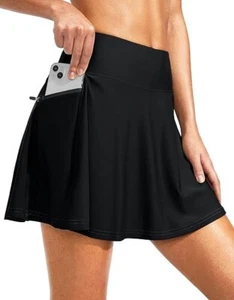 Women's High Waisted Swim Skirt with Zipper Pockets Tummy Control New w/tags - Picture 1 of 5