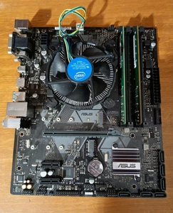 CPU PROCESSORE INTEL CORE i5-9500 + SCHEDA MADRE ASUS PRIME B360M-A + RAM 32 GB - Foto 1 di 3