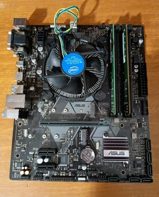 CPU PROCESSORE INTEL CORE i5-9500 + SCHEDA MADRE ASUS PRIME B360M-A + RAM 32 GB - Immagine 1 di 3