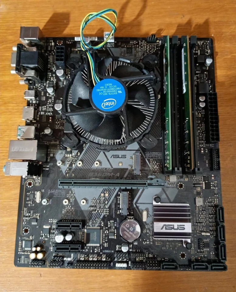 CPU PROCESSORE INTEL CORE i5-9500 + SCHEDA MADRE ASUS PRIME B360M-A + RAM 32 GB - Immagine 1 di 3