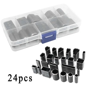 24pcs/Set Shapes Punchers Hole Hollow Hole Leather Crafting Case Cutter Punch - Picture 1 of 10
