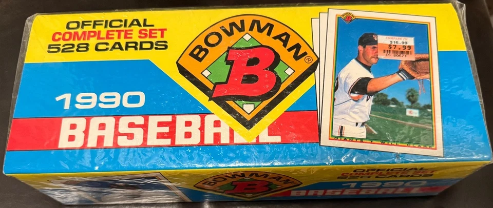 1990 Bowman Baseball Card Official Complete Set Factory 528 Cards Topps