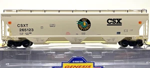 HO ATHEARN GENESIS G4258 TRINITY 5161 CU FT COVERED HOPPER 10 COURSE CSX #265123 - Picture 1 of 2