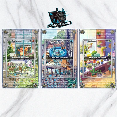 Pokemon Bulbasaur Squirtle Charmander Corona Estelar Llamas Obsidiana Estuche Personalizado Foto 1 de 4