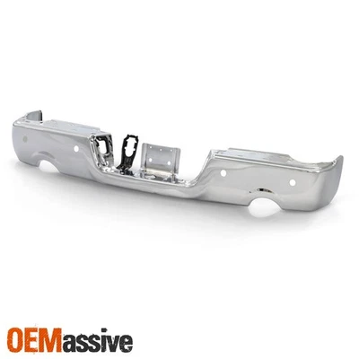 Parachoques trasero para Dodge Ram 1500 2009-18 escalón negro con doble escape y orificios de sensor Foto 1 de 4