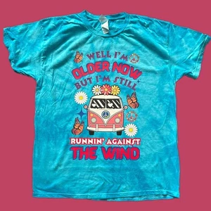 Camiseta vintage Hippie Van Runnin' Against The Wind - Boomer Nostalgia - Imagen 1 de 1