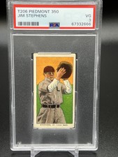 1909-11 T206 TOBACCO BASEBALL CARD JIM STEPHENS ST. LOUIS BROWNS PSA 3 AMERICAN