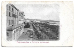 AK VON ROM, CIVITAVECCHIA - ÖFFENTLICHER SPAZIERGANG nicht gereist - Bild 1 von 2