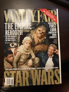 June 2015 Vanity Fair Star Wars Force Awakens Preview with Rey Han Solo No Label - Picture 1 of 3
