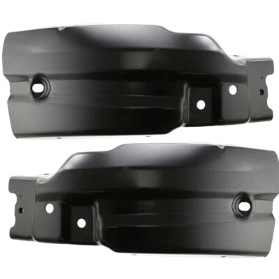 Bumper End Caps Front Painted Black 2pc For 2007-2013 Chevy Silverado 1500 Foto 1 de 4