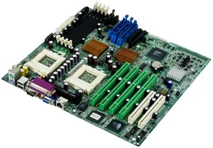 Dell 01H243 2x Socket 370 4x SDRAM 6x PCI SCSI IDE Original Mainboard - Picture 1 of 3