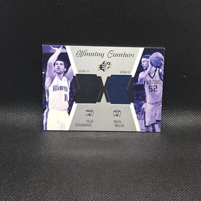 2003-04 SPx Combos ganadores Peja Stojakovic Brad Miller #WC28 Sacramento Kings Foto 1 de 2