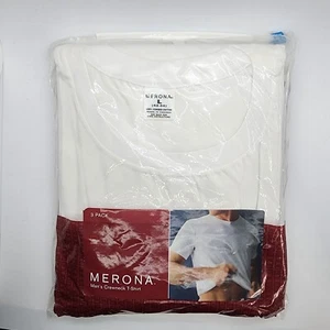 T-shirt Merona Target bianca vintage 2002 confezione da 3 cotone pettinato taglia large nuova - Foto 1 di 8