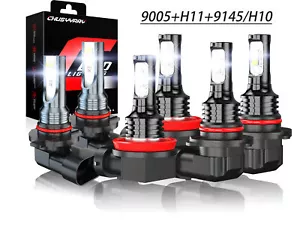 For Dodge RAM 1500 2500 3500 2009 2010 2011 2012 LED Headlight Fog Light Bulb - Picture 1 of 20