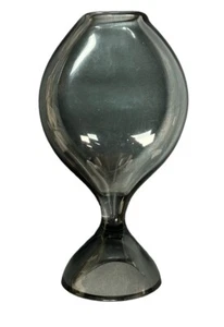 RARE VINTAGE KOSTA BODA VICKIE LINDSTRAND SMOKY GRAY GLASS VASE 1962-63 - Picture 1 of 9