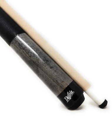 Dufferin D-232 - Dove Grey Stained Canadian Maple Pool Cue -Black Wrap