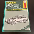 Haynes - Honda Civic Hatchback Shuttle CRX 1984-1987 Owners Workshop Manual 614