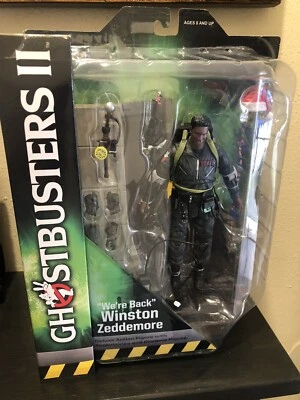 Ghostbusters 2 "We're Back" Winston Zeddemore Diamond Select con piezas de diorama nuevo Foto 1 de 4