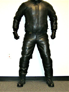 CKX Leather Snow Biker Suit - Leather Jacket and Leather Bib Pants