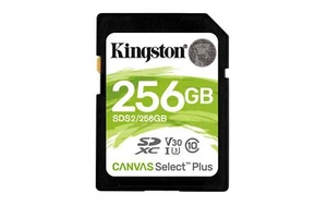 740617298123 Kingston Technology 256GB SDXC Canvas Select Plus 100R C10 UHS-I U3 - Picture 1 of 4