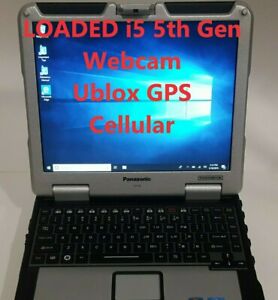 Loaded Panasonic Toughbook CF-31 mk5 i5-5300 Windows 10 Gobi5k WEBCAM GPS