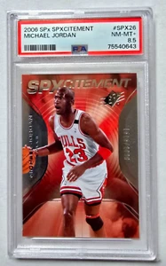 PSA 8,5 NM-MINT+ 2006-07 MICHAEL JORDAN SPX SPXCITEMENT SPX26 /2999 - Bild 1 von 3