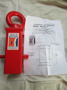 Anclaje de tierra para motocicleta con cabezal giratorio - NOS - Imagen 1 de 6