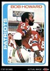1978 Topps #321 Bob Howard Patriots Cal Poly-San Luis Obispo / San Diego  5 - Ex
