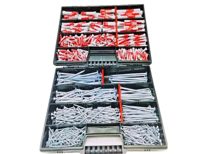 FISCHER, HSK ✅ ANGEBOT✅ Fischer DuoPower Dübel 5 6 8 10mm Kurz/Lang +Schrauben 738 TEILE