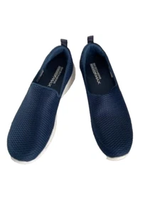 Skechers Womens 7 Performance Goga Max Comfort Navy Blue Slip On Shoes EXC - Picture 1 of 6