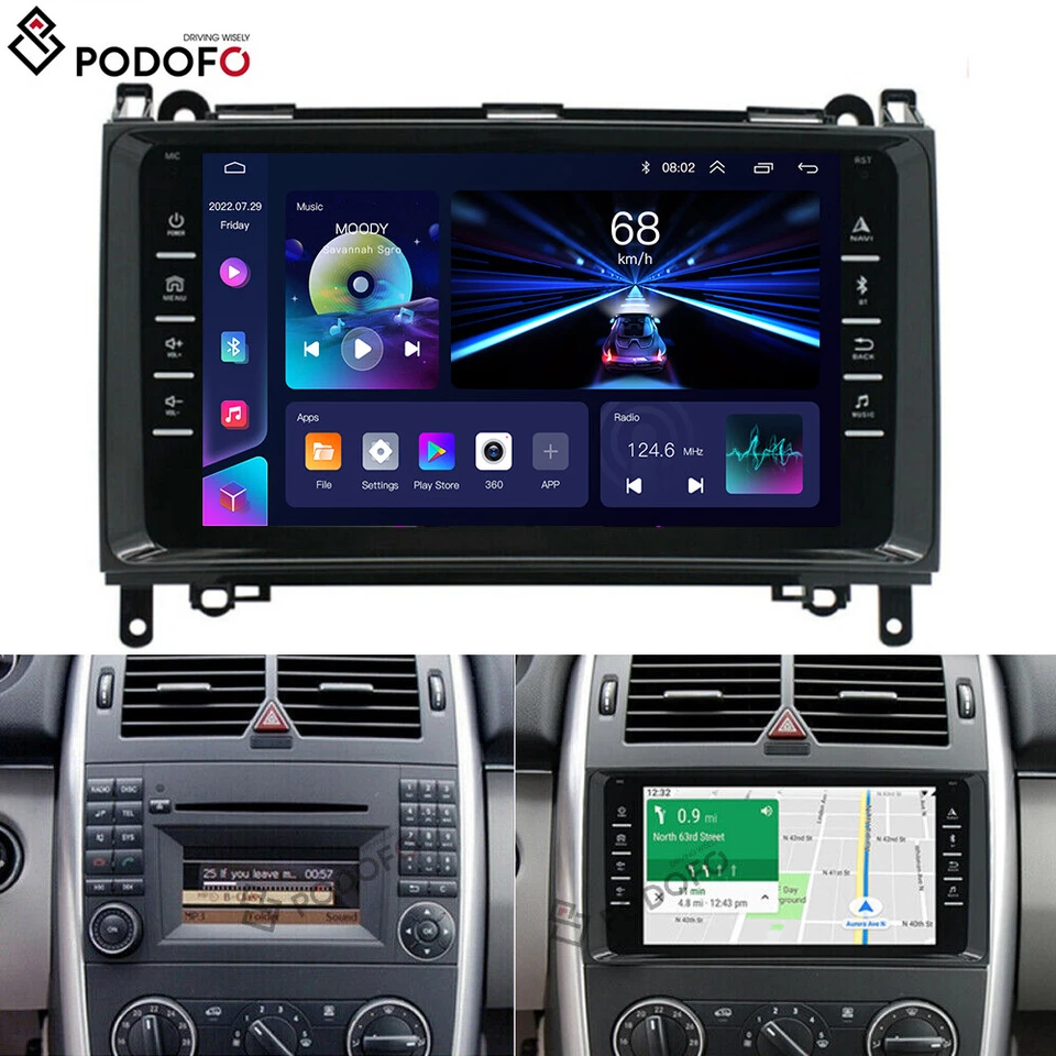 Android Autoradio Für Mercedes Benz W639 W906 W169 Sprinter Viano Vito3 GPS Navi - Bild 1 von 4