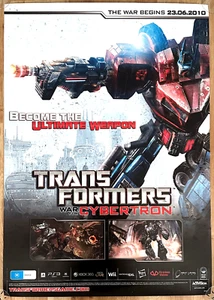 Transformers: War For Cybertron RARE PS3 XBOX 360 59cm x 84cm Promotional Poster - Picture 1 of 1
